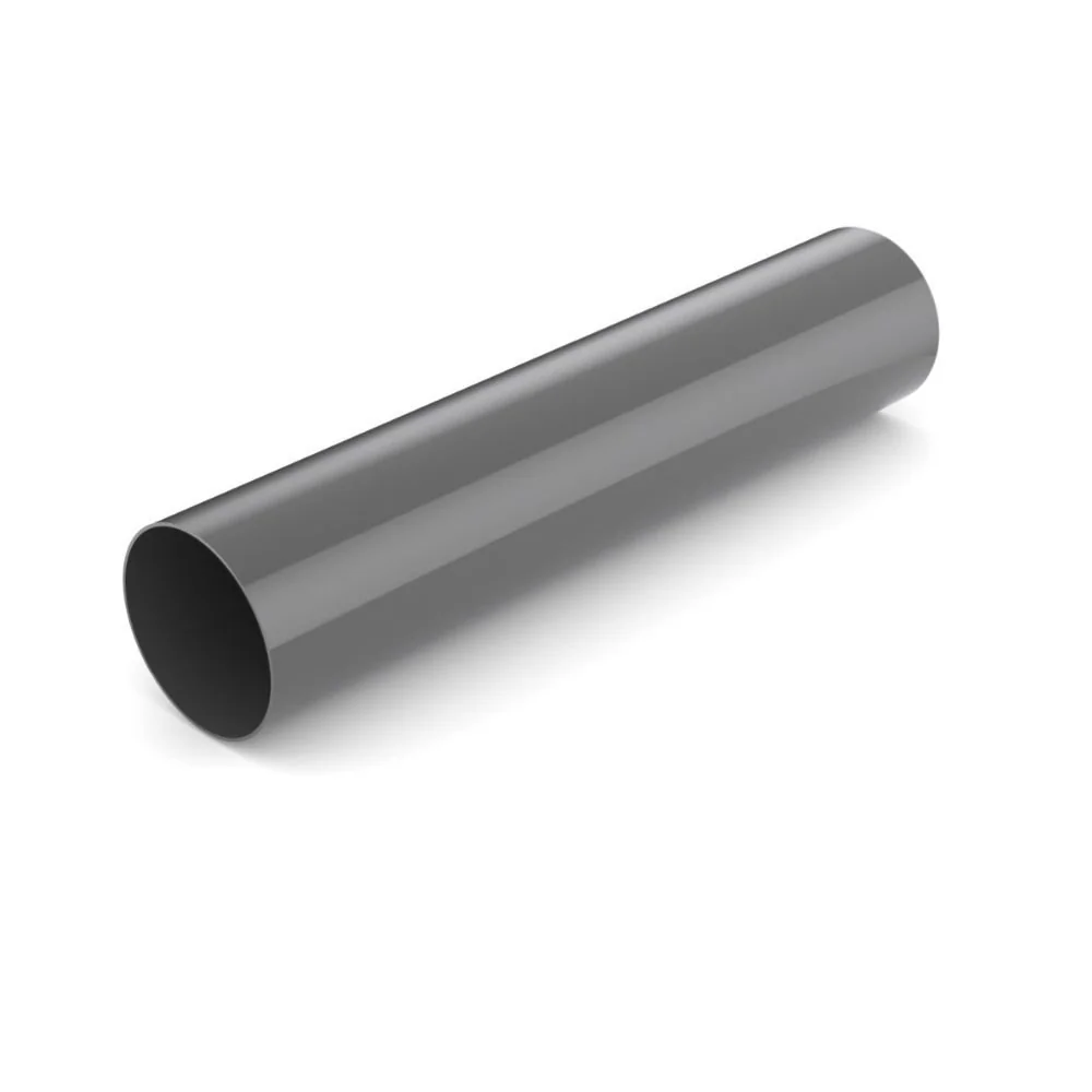 Fallrohr 2m, Regenfallrohr, graphit, System 63