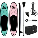 DUOSET! Pacific Sup Board Love Edition - für Sie und Ihn - extra stabil - 285 cm - 6 Stück - rosa/grün
