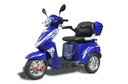 Elektro Dreirad blau - herausnehmbarer Li-Io Akku 20 Ah - 25 km/h - Seniorenmobil