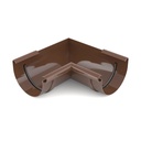 Regenrinne Eckstück braun, Dachrinnen Innenecke 90 Grad, System 100