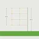 Euro-Netz mit Doppelspitze 30,5m