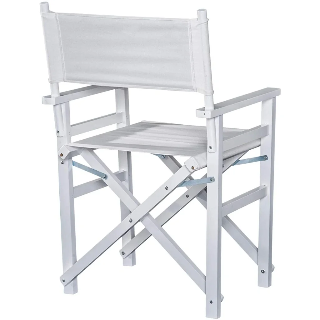 Gartenstuhl Klappbar Regiestuhl Landhaussessel H88cm Buche Weiß