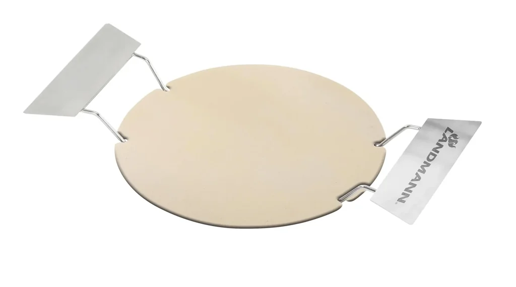 Pizzastein Set 2-teilig, braun