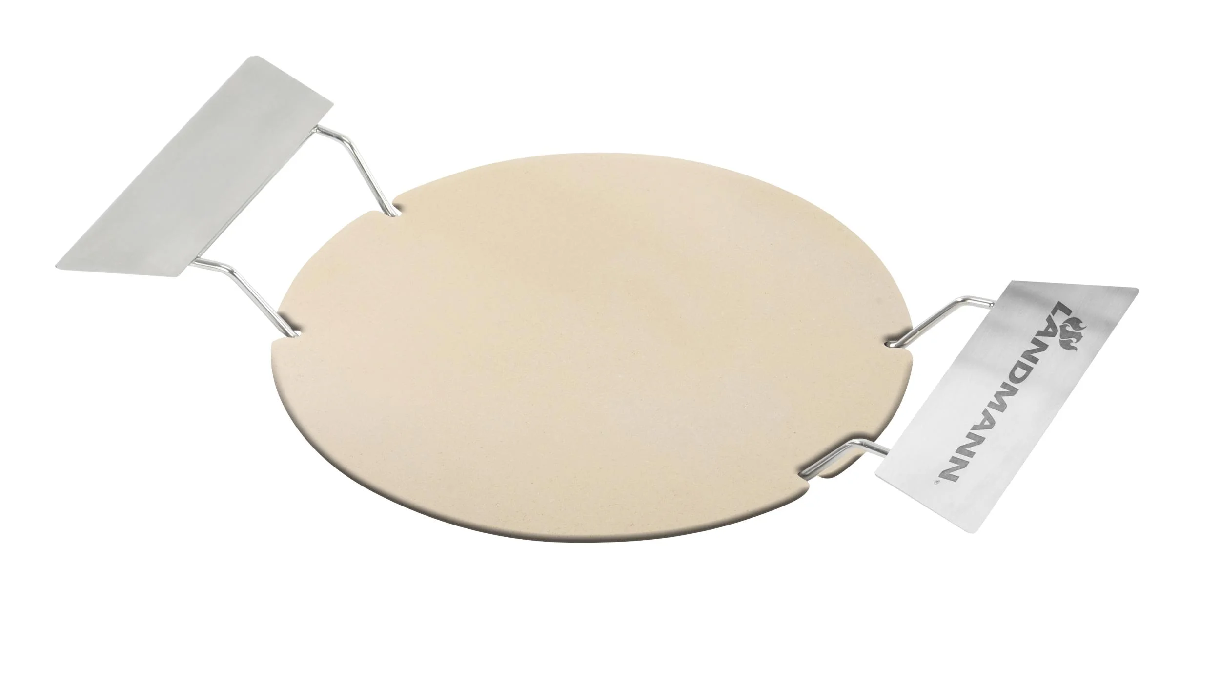 Pizzastein Set 2-teilig, braun
