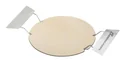 Pizzastein Set 2-teilig, braun