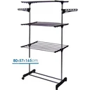 Trockengestell-Turm - fahrbar und zusammenklappbar - 17 Meter Trockenlänge - Waschen & Bügeln & Trocknen