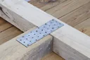 Stahl-Lochplatte 200 x 60 mm 4 Stück