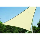 wasserdurchlässiges sonnensegel - dreieckig - 5 x 5 x 5 m - champagne