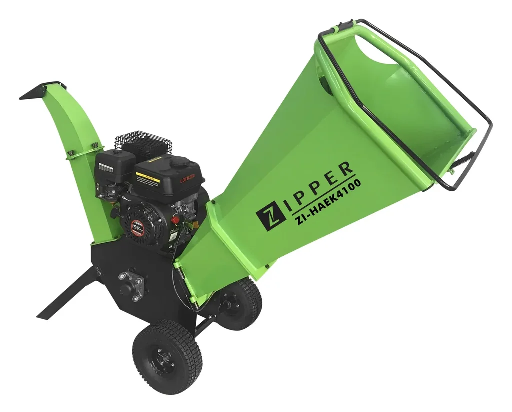 Benzinhäcksler "ZI-HAEK4100", mit 2 Wendemesser, 4100 Watt, Grün