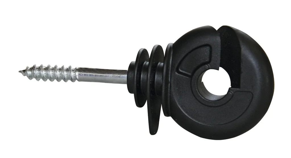 Ringisolator "Kompakt", schwarz, 25 Stück Beutel
