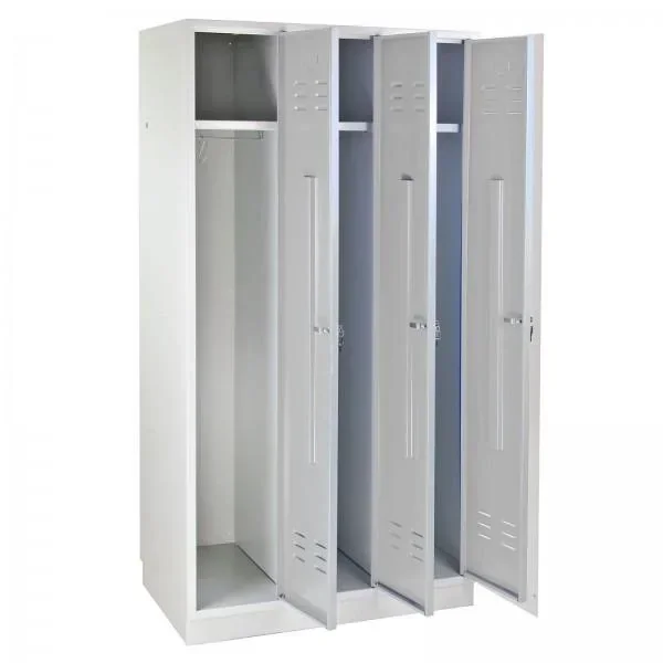 Umkleideschrank Spind RAL 7035, Komplett, 1775 x 890 x 500 mm