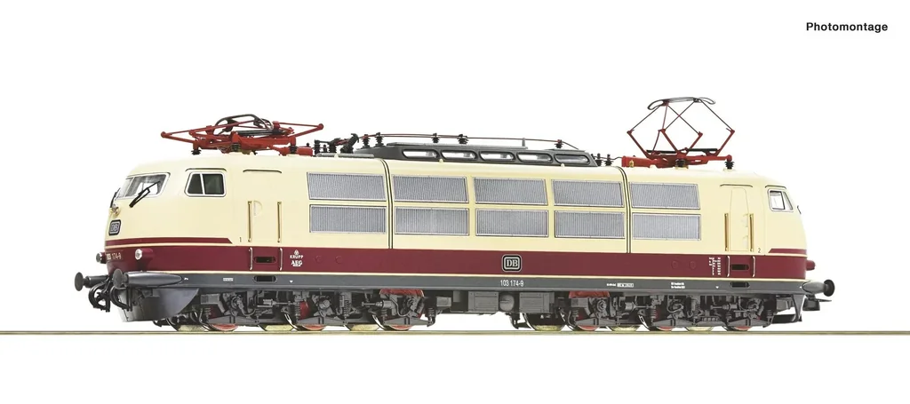 Elektrolokomotive 103 174 der Deutschen Bundesbahn, Spur H0 DCC