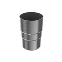 Fallrohrverbinder, Fallrohrmuffe graphit, Rinnensystem 90