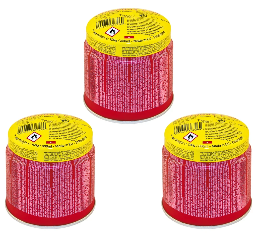 Gaskartusche 3er Set, 190g /330ml pro Kartusche