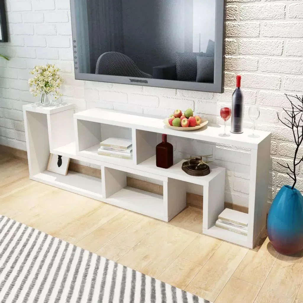 TV-Schrank doppelt L-förmig weiß