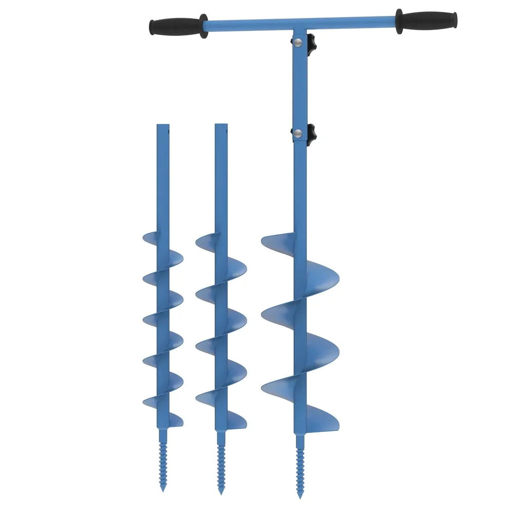Handerdbohrer „GH 80-150“ 3in1, mit 3 Bohraufsätzen