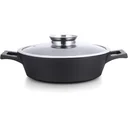 Low Profile Topf / Kasserolle - mit Glasdeckel - und Aroma-Diffusor - 36 cm