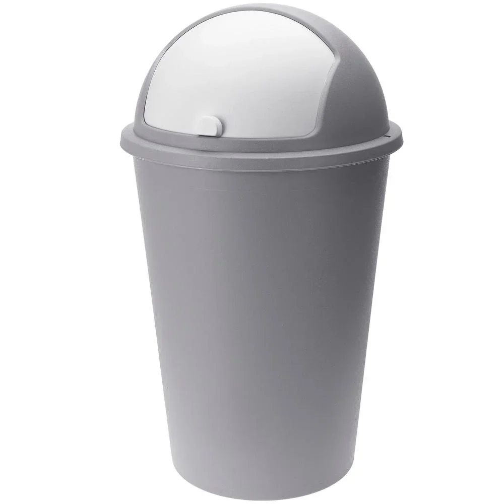 Abfallbehälter taupefarbener Kunststoff 50L