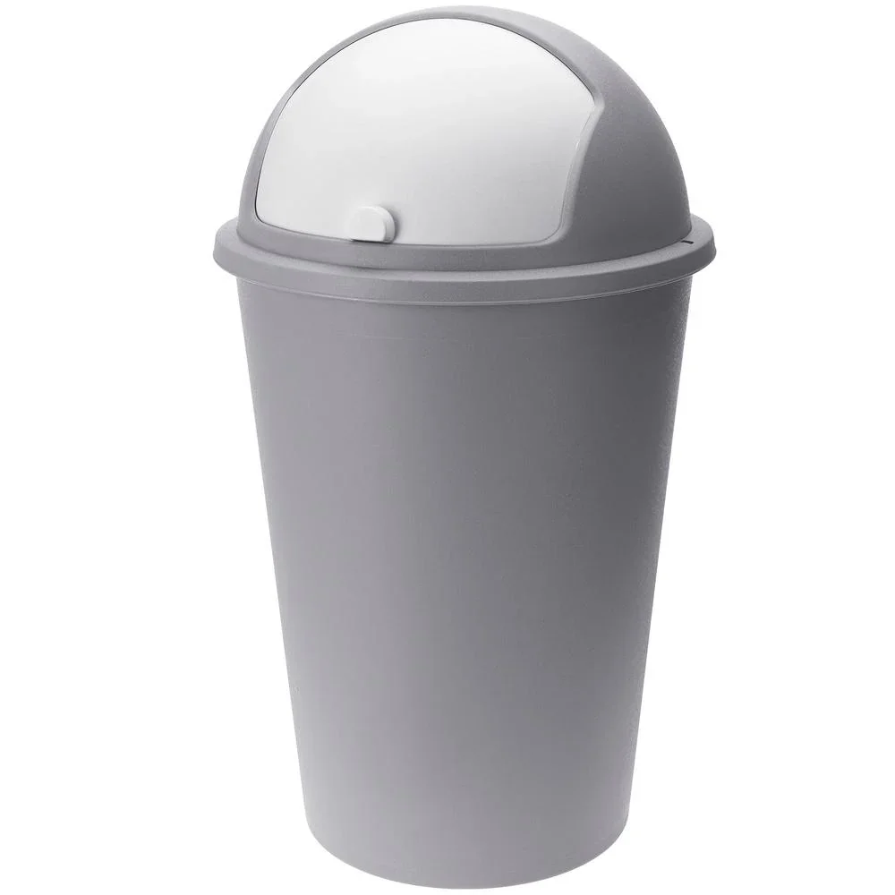Abfallbehälter taupefarbener Kunststoff 50L