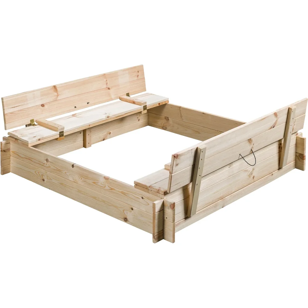 Sandkasten blank holz