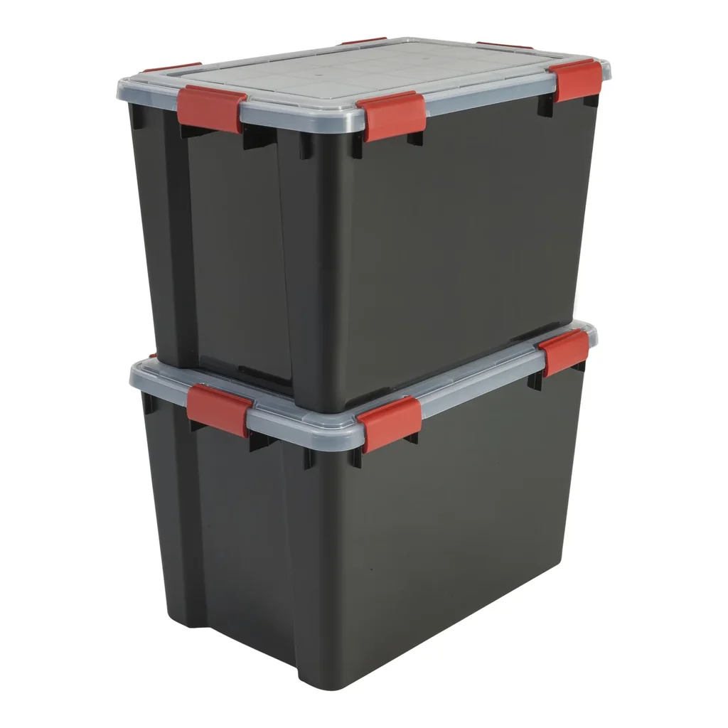 Wasserdichte Box AT-LD BkR/C/D, schwarz, 70 Liter, 2er Set