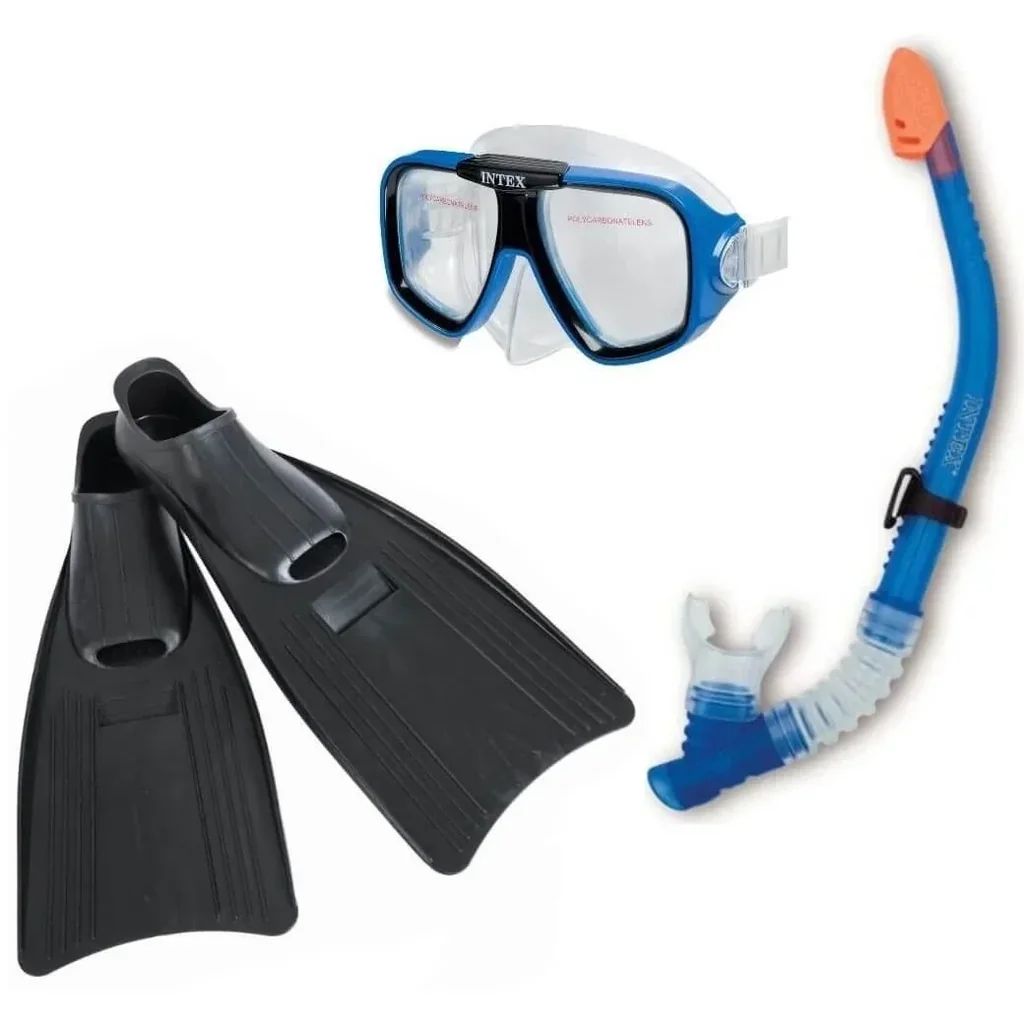 Schnorchel mit dichten Schwimmhäuten 8+