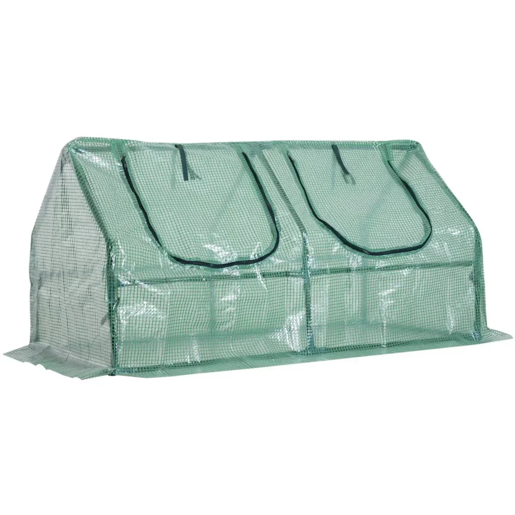 Gewächshaus Frühbeet grün transparent
