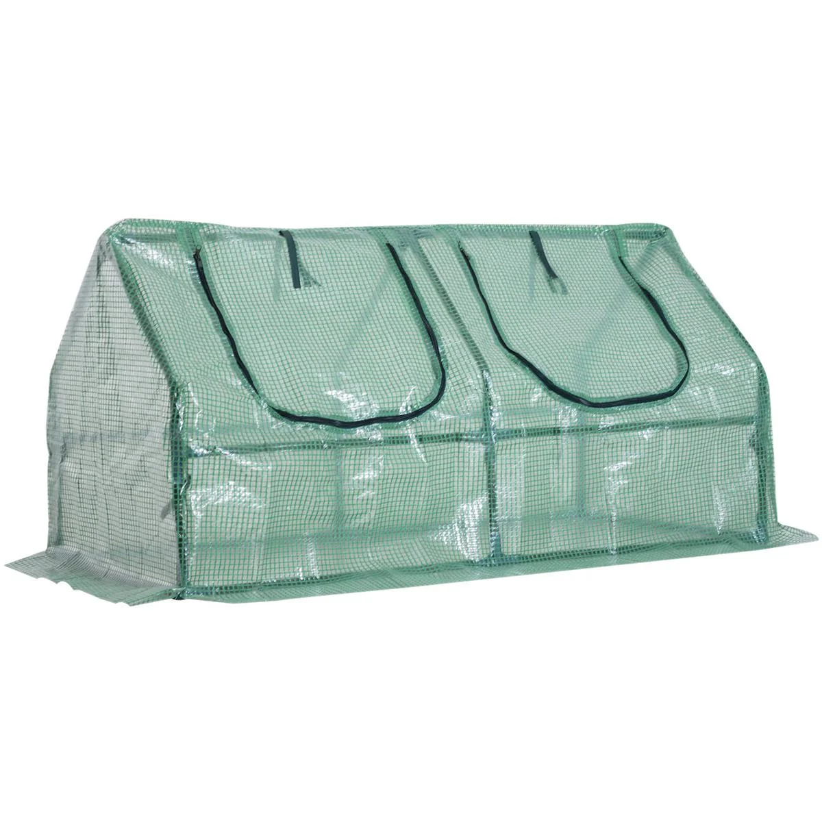 Gewächshaus Frühbeet grün transparent