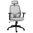 Bürostuhl Home-Office-Stuhl Schreibtischstuhl Computerstuhl mit Wippenfunktion Kopflehne Lendenwirbelstütze höhenverstel