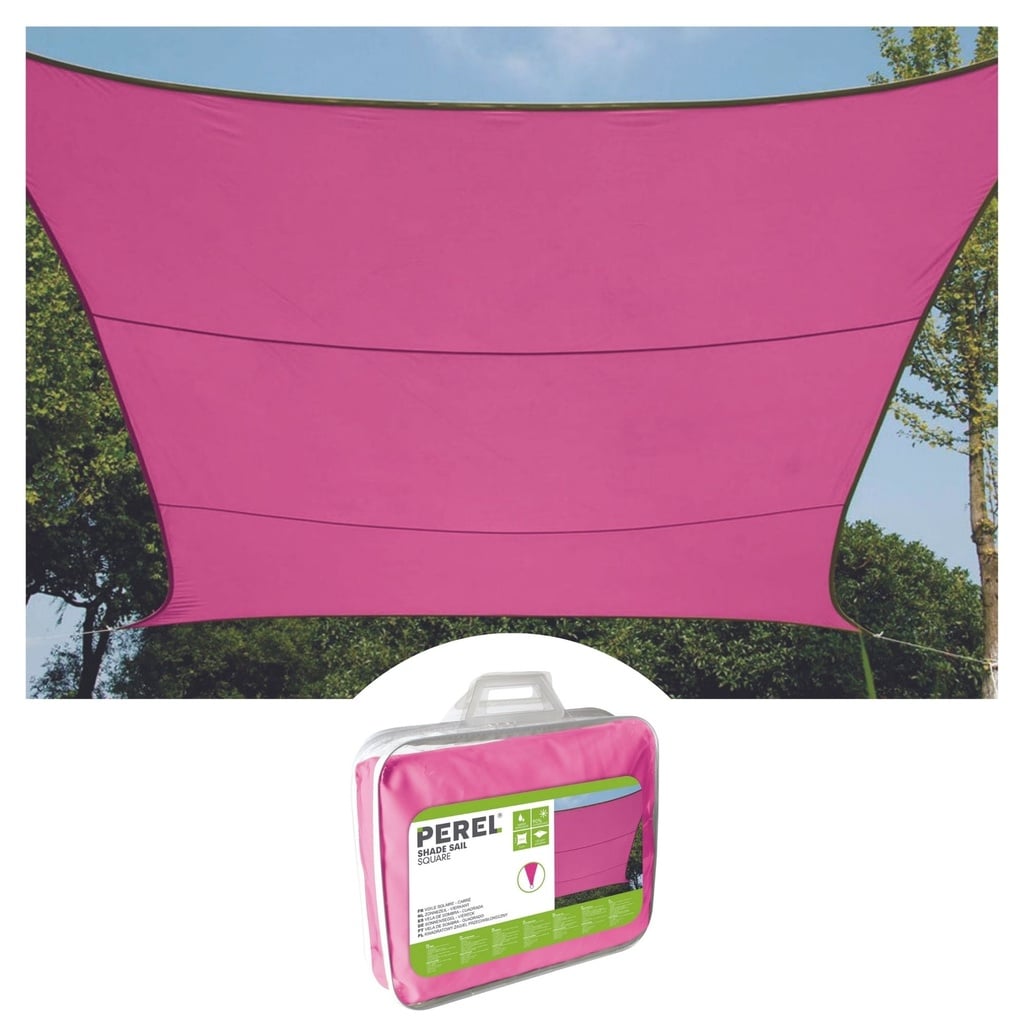 sonnensegel - quadratisch - 3.6 x 3.6 m - fuchsia