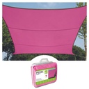sonnensegel - quadratisch - 3.6 x 3.6 m - fuchsia