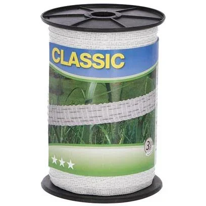 Klassisches Absperrseil, 10M Weiß, 2X0,20+2X0,30 Edelstahl, 200M