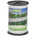 Klassisches Absperrseil, 10M Weiß, 2X0,20+2X0,30 Edelstahl, 200M