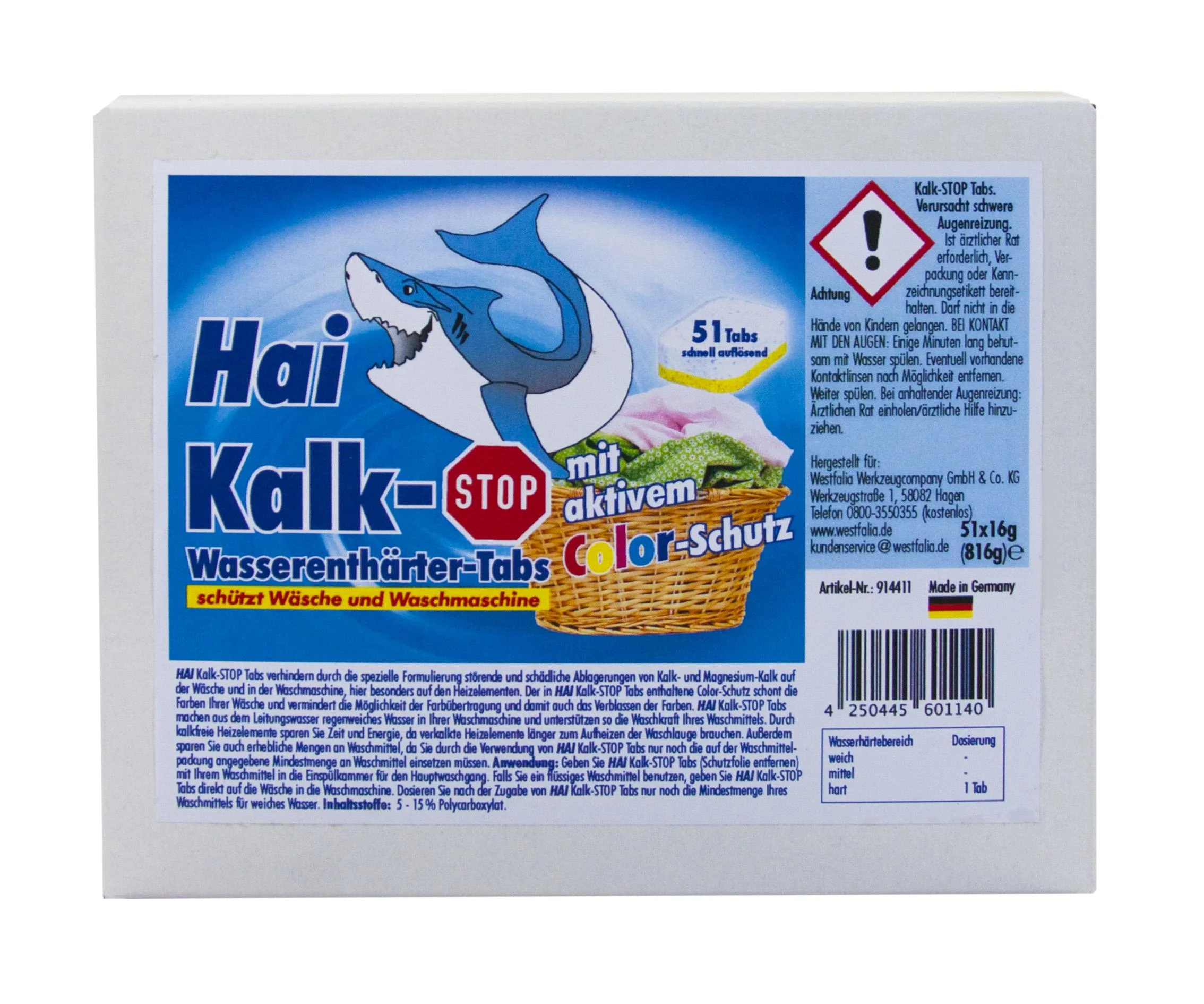 Waschmaschinen-Tabs "Anti-Kalk", 51 Stück