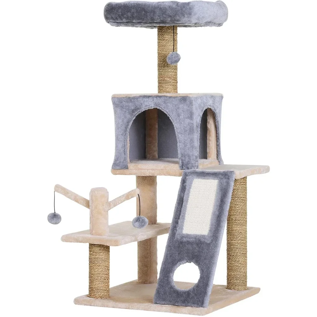 Kletterbaum für Katzen grau