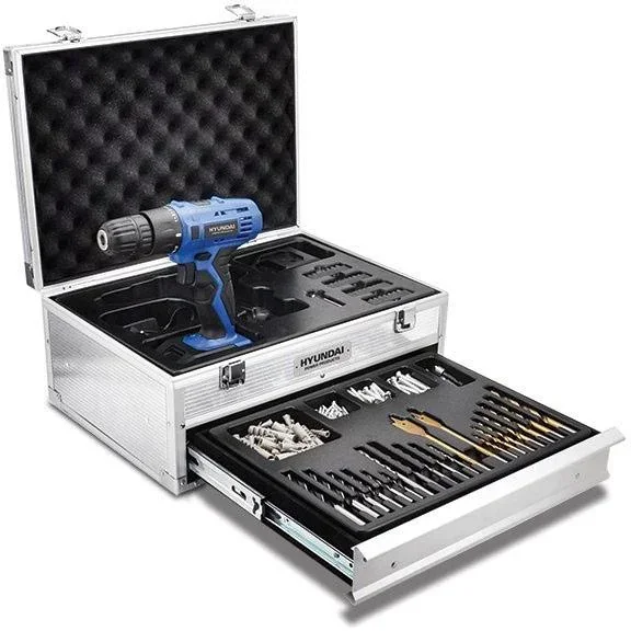 Akku-Bohrschrauber-Set 276-teilig 18V mit 2 Akkus