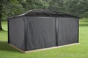 Pavillon Vorhänge Meridien 12x16 ft aus Polyester, dunkelgrau