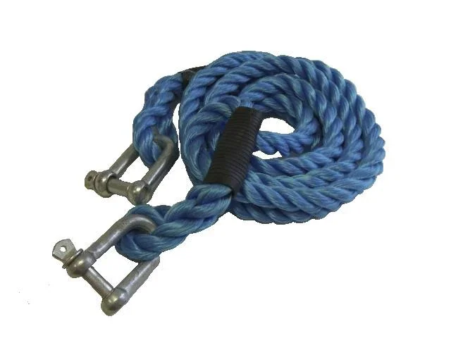 Sicherheits- Abschleppseil - 4 t, Befestigung: Schäkel / Schäkel