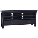 TV-Schrank 100x30x45 cm massiv Mahagoni hell kaffeefarben