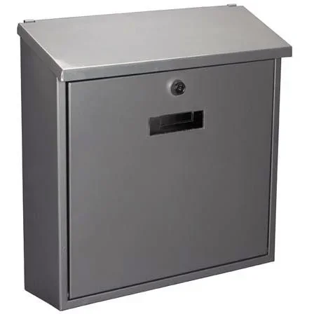 NL Briefkasten Monaco Silber - 368x100x365 mm