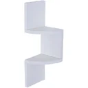 Wandregal Eckregal Zickzackregal weiß
