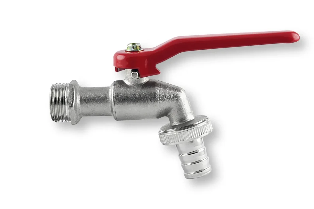 Kugelauslaufhahn 3/4", Gewindegröße 1" am Ausgang