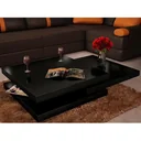 Couchtisch mit 3 Schichten Hochglanz schwarz