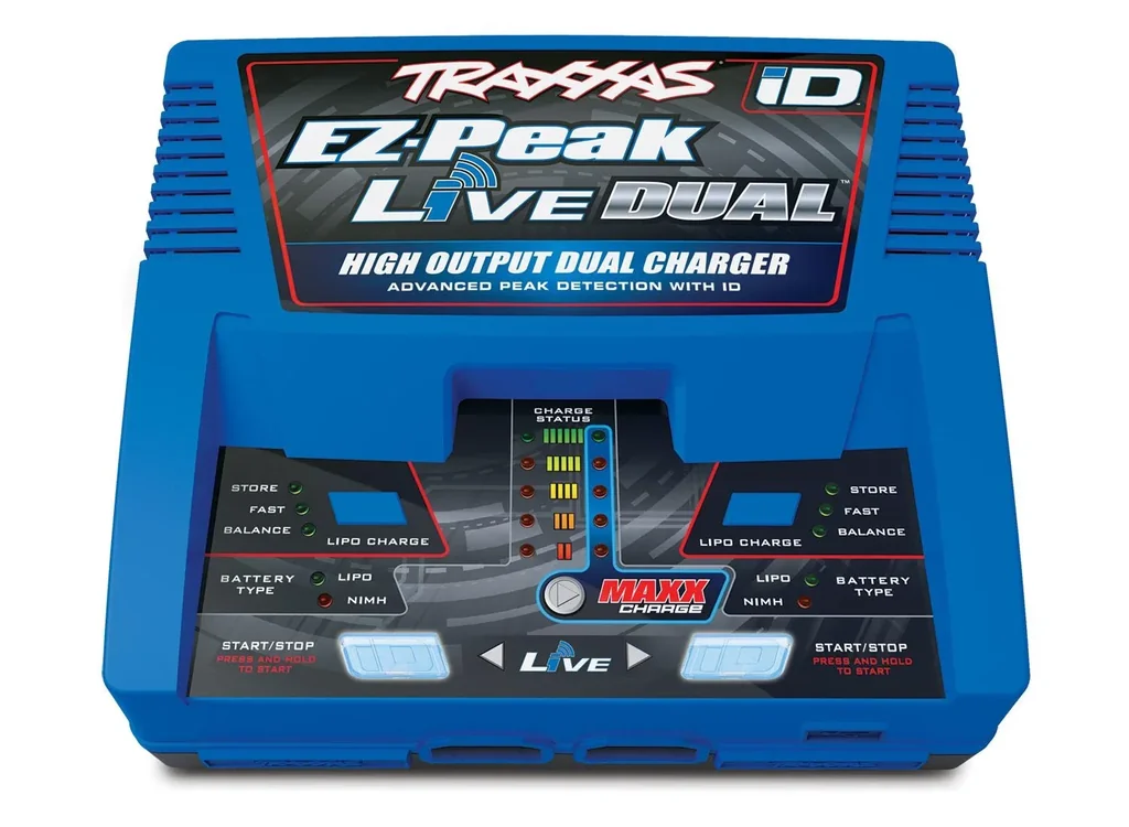 DUAL EZ-Peak Live 200 Watt NiMH/Lipo bis 4S, Schnell-Lader TRAXXAS EU-Version (mit iD Akku-Erkennung)