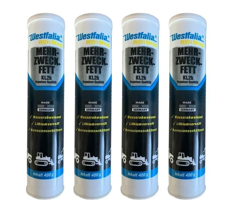 Mehrzweckfett KL2k, 4 x 400 g Kartusche
