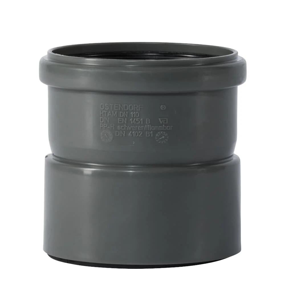 HT Rohr 110, Aufsteckmuffe DN/OD 110, Abwasserrohr