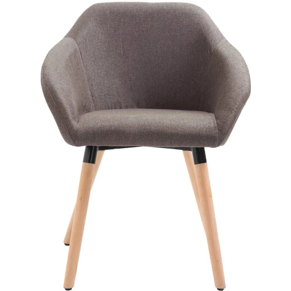 Esszimmerstühle Stoff taupe