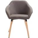 Esszimmerstühle Stoff taupe
