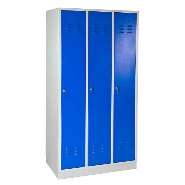 Umkleideschrank Spind RAL 7035 / 5012, 1775 x 890 x 500 mm