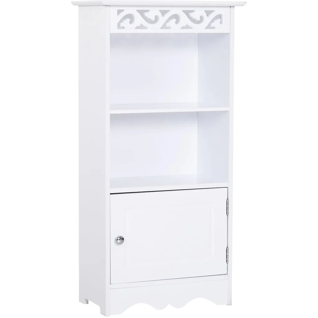 Badschrank Wäscheschrank Küchenschrank Lagerschrank MDF Weiß 40 x 23 x 80 cm